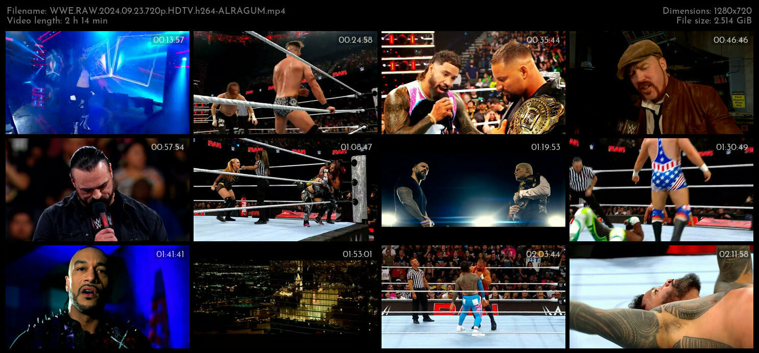 WWE RAW 2024 09 23 720p HDTV h264 ALRAGUM TGx