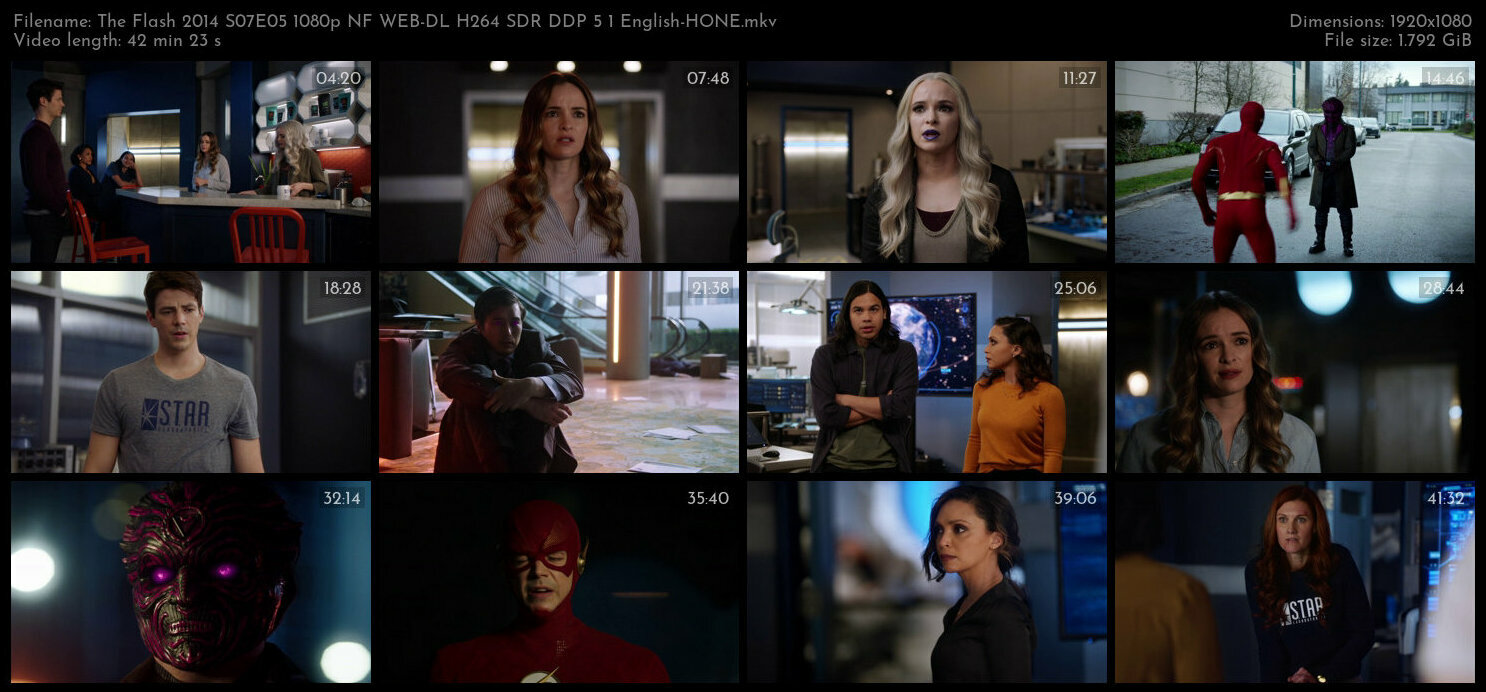 The Flash 2014 S07E05 1080p NF WEB DL H264 SDR DDP 5 1 English HONE TGx