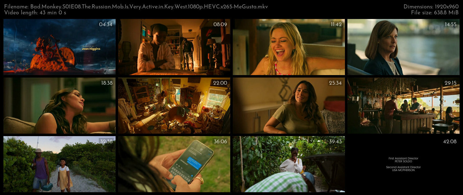 Bad Monkey S01E08 The Russian Mob Is Very Active in Key West 1080p HEVC x265 MeGusta TGx