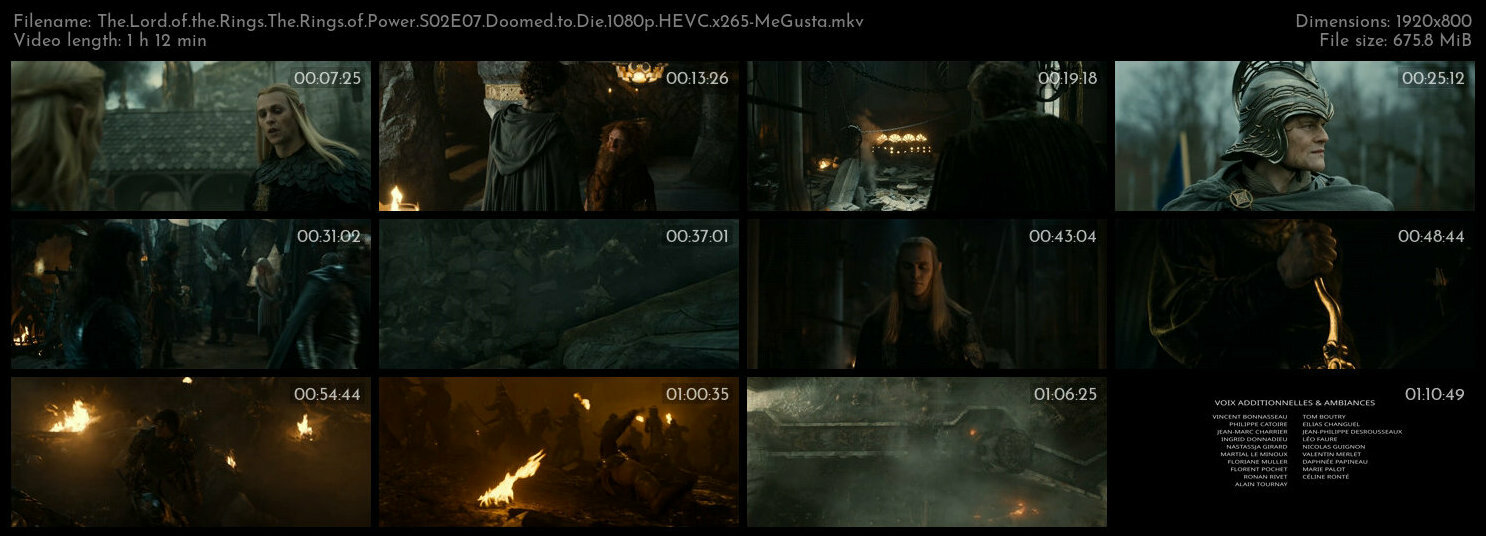 The Lord of the Rings The Rings of Power S02E07 Doomed to Die 1080p HEVC x265 MeGusta TGx