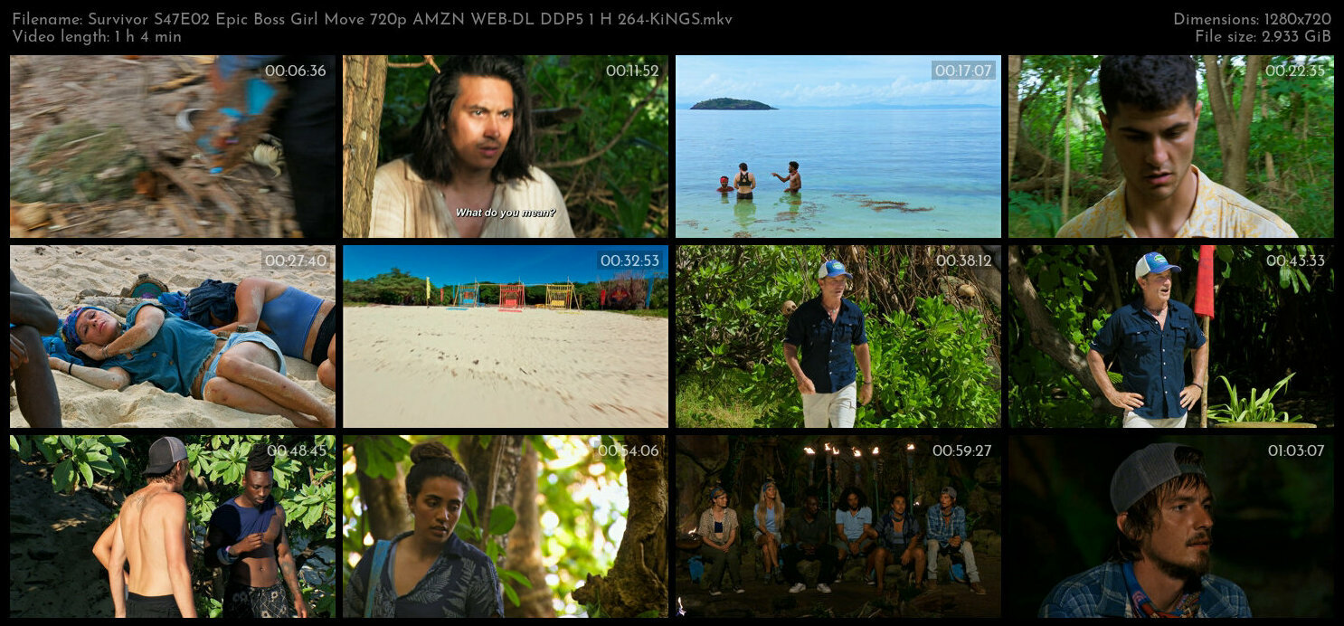 Survivor S47E02 Epic Boss Girl Move 720p AMZN WEB DL DDP5 1 H 264 KiNGS TGx