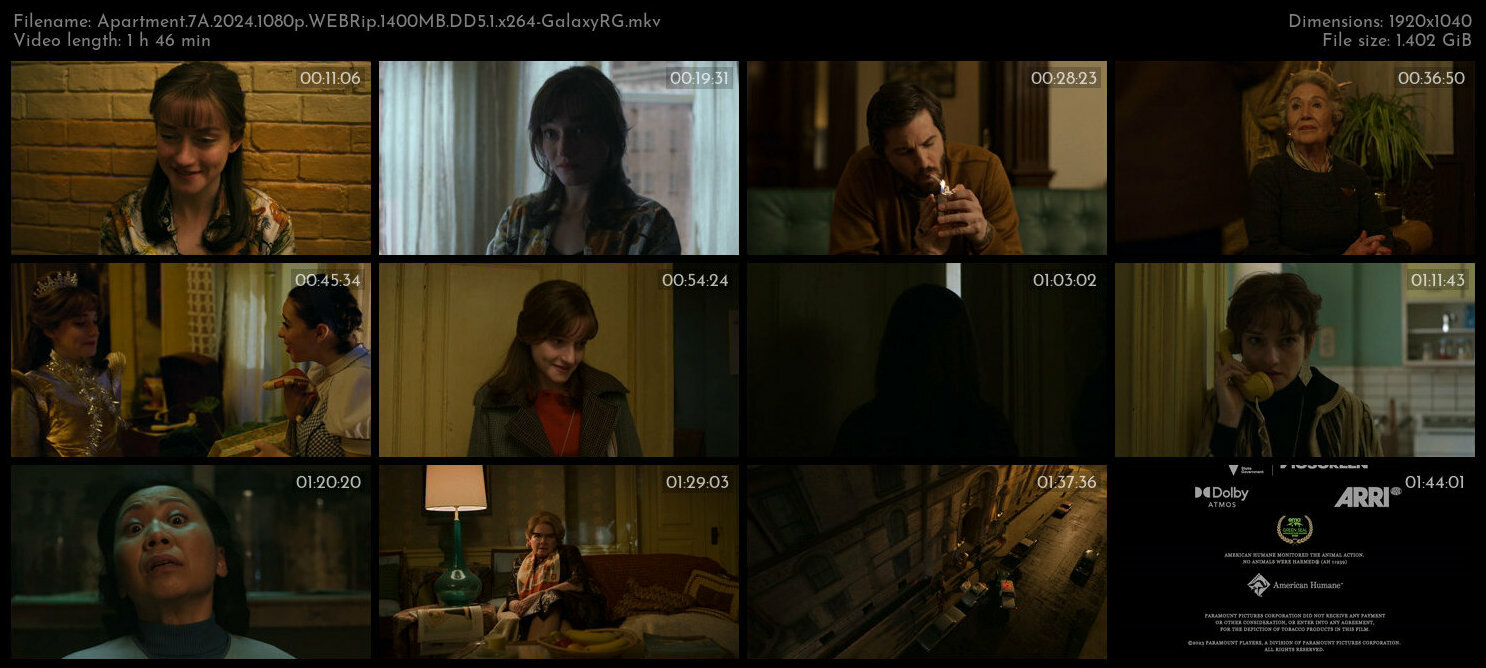 Apartment 7A 2024 1080p WEBRip 1400MB DD5 1 x264 GalaxyRG