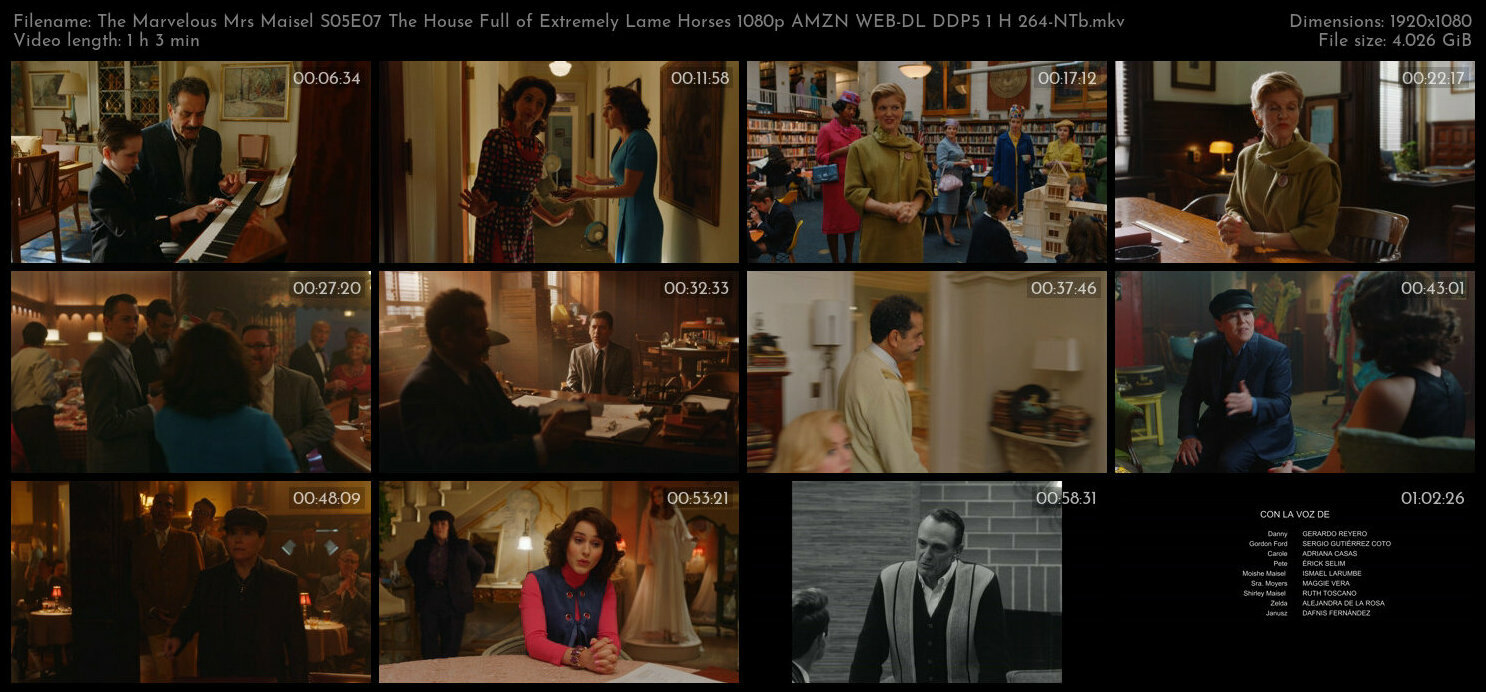 The Marvelous Mrs Maisel S05E07 The House Full of Extremely Lame Horses 1080p AMZN WEB DL DDP5 1 H 2