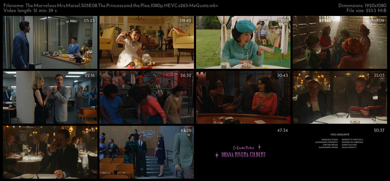 The Marvelous Mrs Maisel S05E08 The Princess and the Plea 1080p HEVC x265 MeGusta TGx