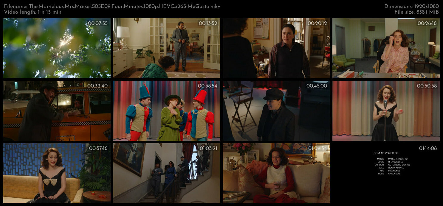 The Marvelous Mrs Maisel S05E09 Four Minutes 1080p HEVC x265 MeGusta TGx