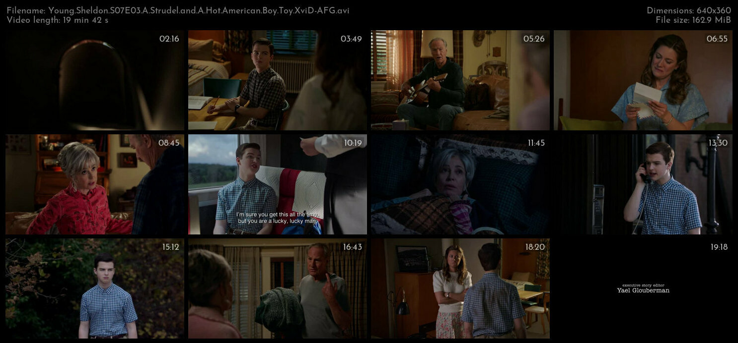 Young Sheldon S07E03 A Strudel and A Hot American Boy Toy XviD AFG TGx