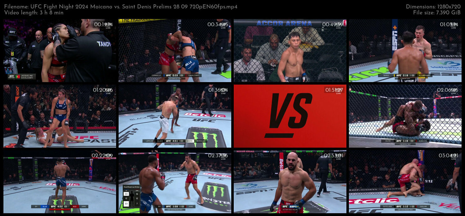 UFC Fight Night 2024 Moicano vs Saint Denis Prelims 28 09 720pEN60fps TGx