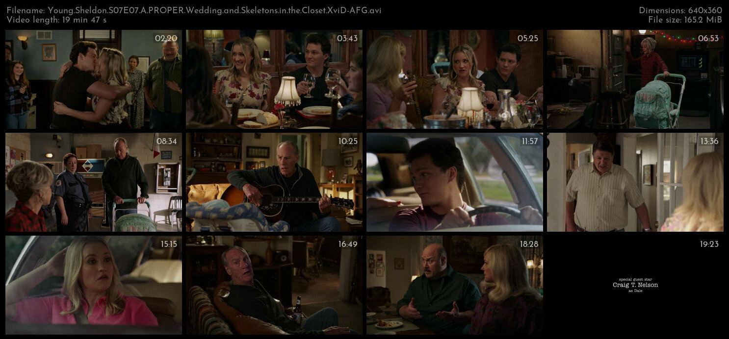 Young Sheldon S07E07 A PROPER Wedding and Skeletons in the Closet XviD AFG TGx