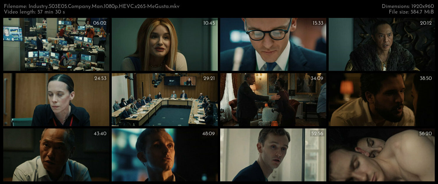 Industry S03E05 Company Man 1080p HEVC x265 MeGusta TGx