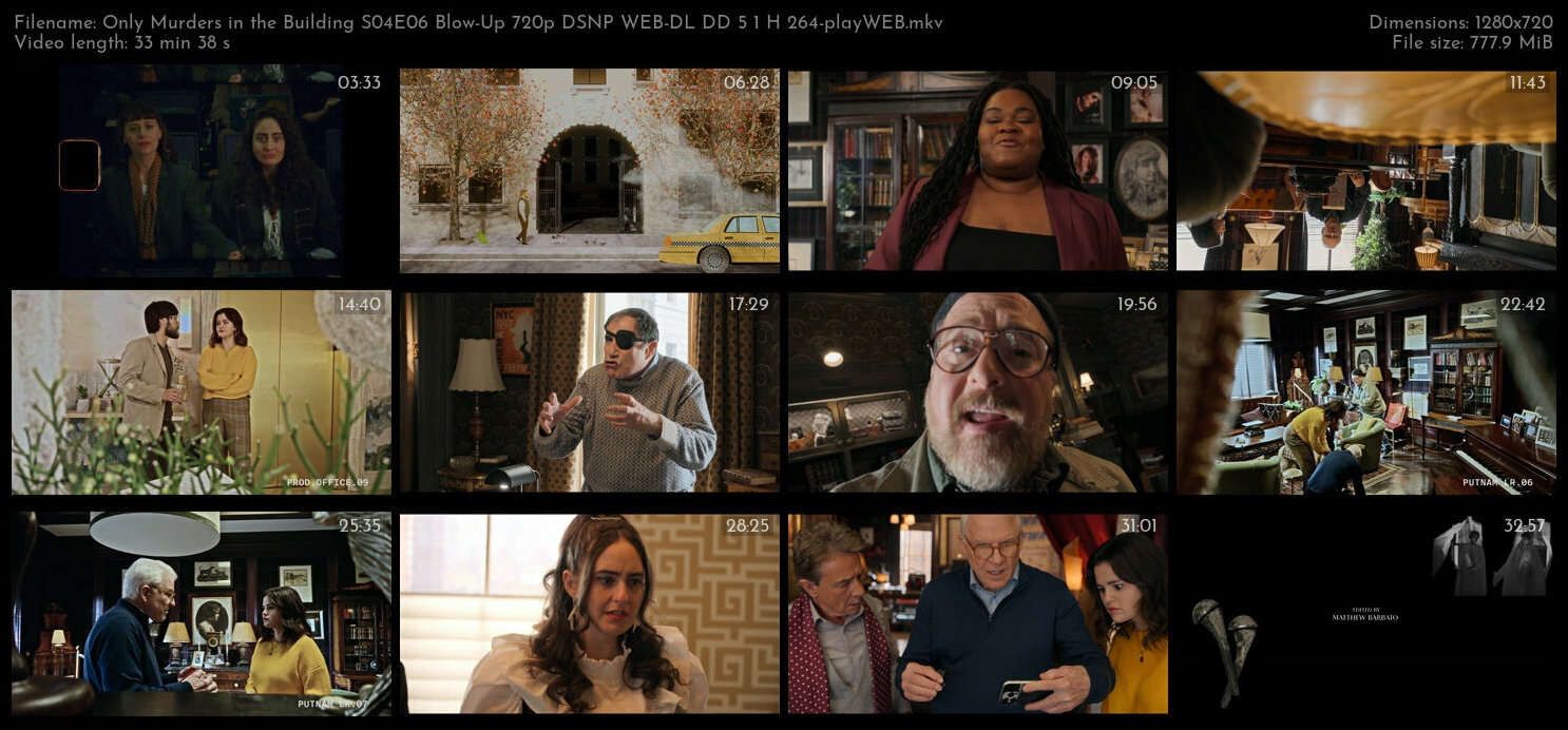 Only Murders in the Building S04E06 Blow Up 720p DSNP WEB DL DD 5 1 H 264 playWEB TGx