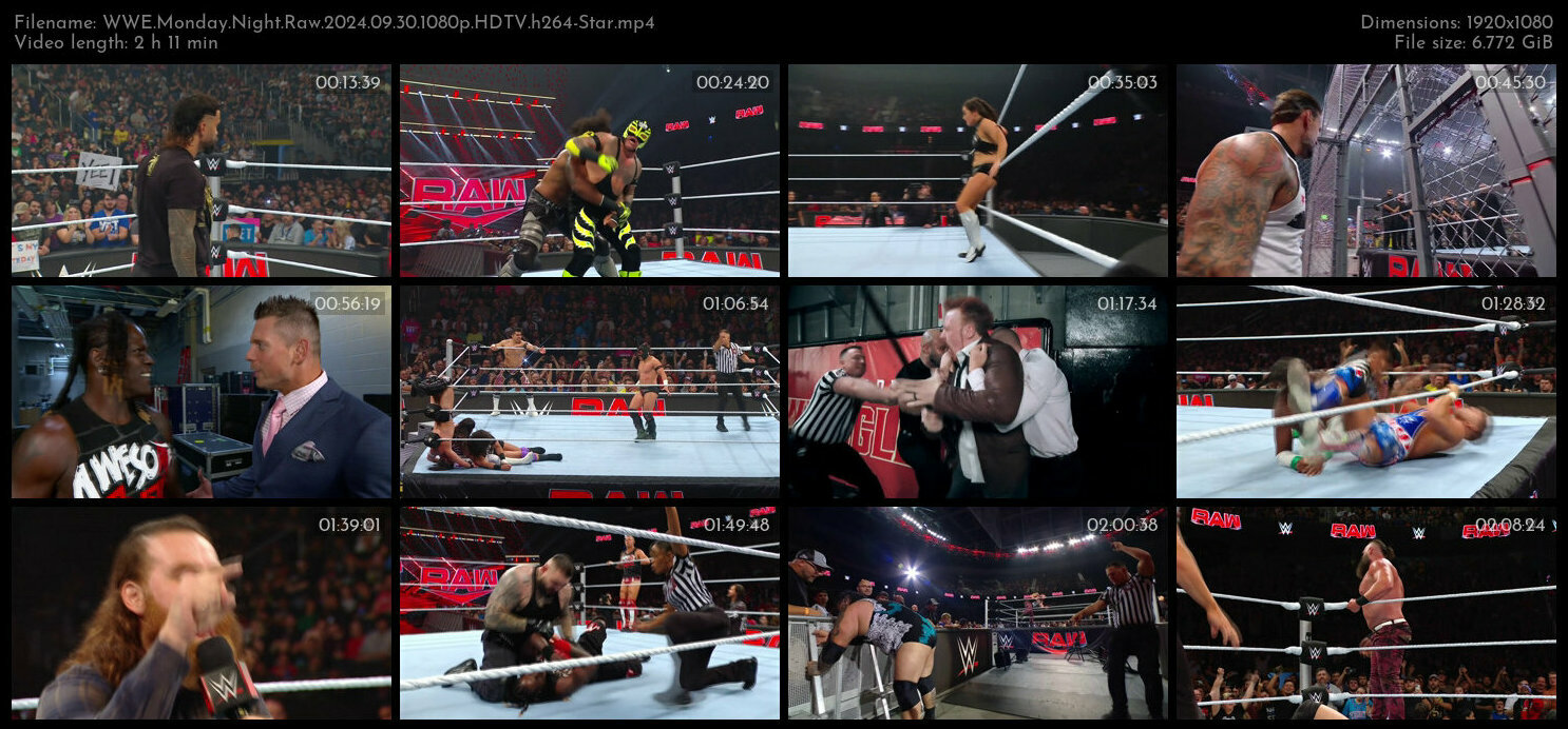 WWE Monday Night Raw 2024 09 30 1080p HDTV h264 Star TGx