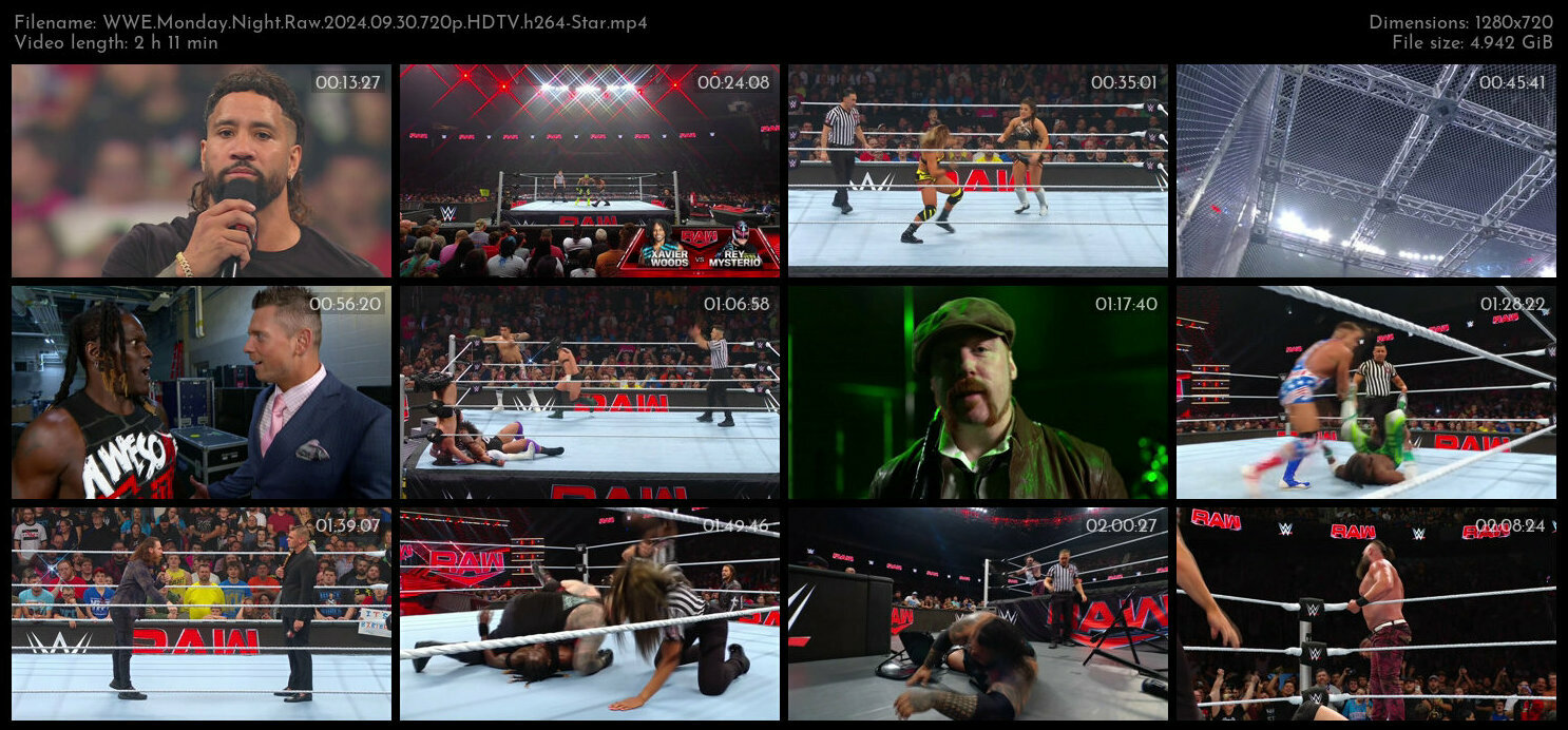 WWE Monday Night Raw 2024 09 30 720p HDTV h264 Star TGx