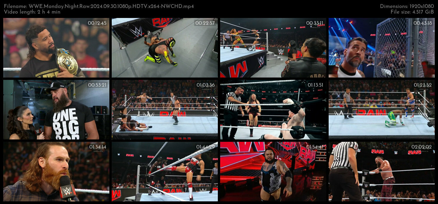 WWE Monday Night Raw 2024 09 30 1080p HDTV x264 NWCHD TGx