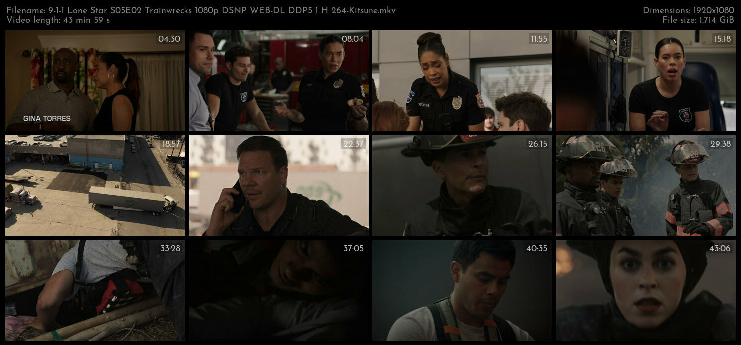 9 1 1 Lone Star S05E02 Trainwrecks 1080p DSNP WEB DL DDP5 1 H 264 Kitsune TGx