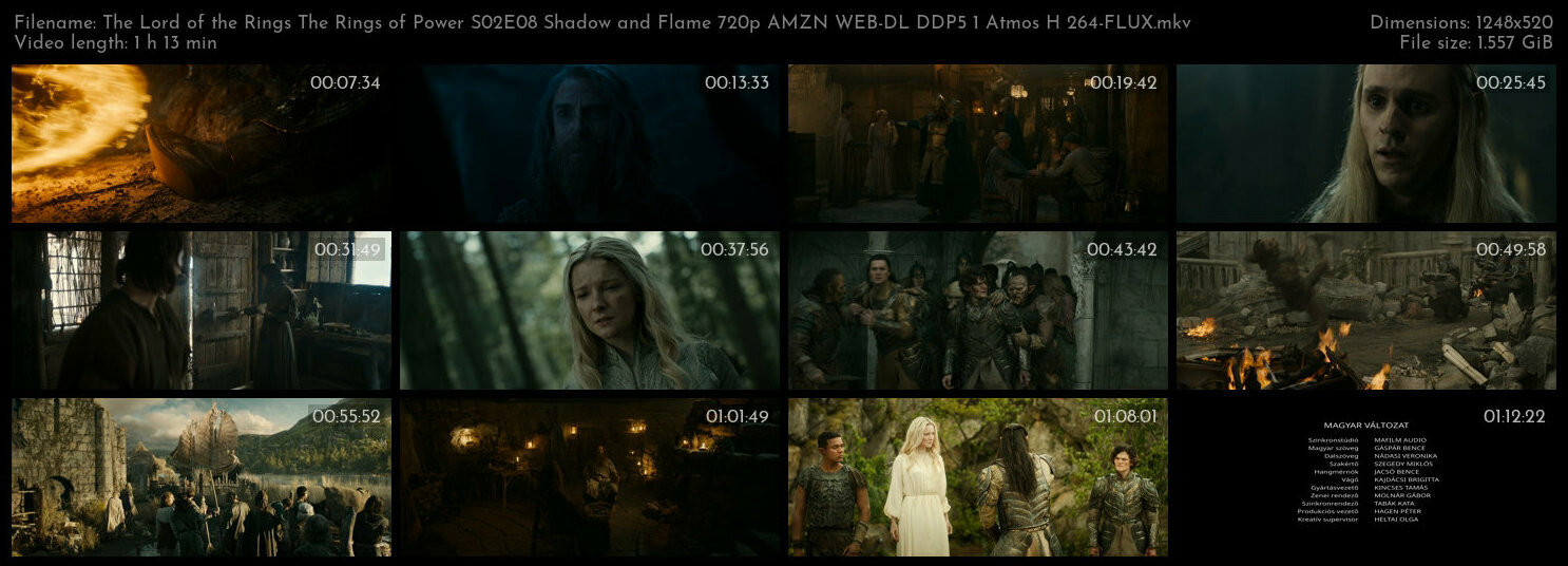 The Lord of the Rings The Rings of Power S02E08 Shadow and Flame 720p AMZN WEB DL DDP5 1 Atmos H 264