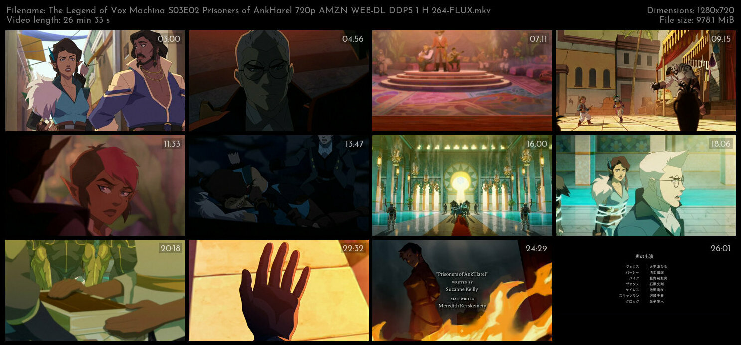 The Legend of Vox Machina S03E02 Prisoners of AnkHarel 720p AMZN WEB DL DDP5 1 H 264 FLUX TGx