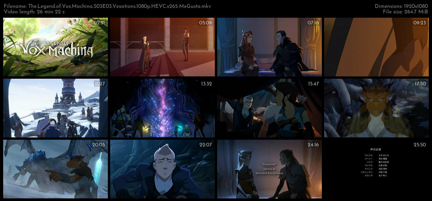 The Legend of Vox Machina S03E03 Vexations 1080p HEVC x265 MeGusta TGx