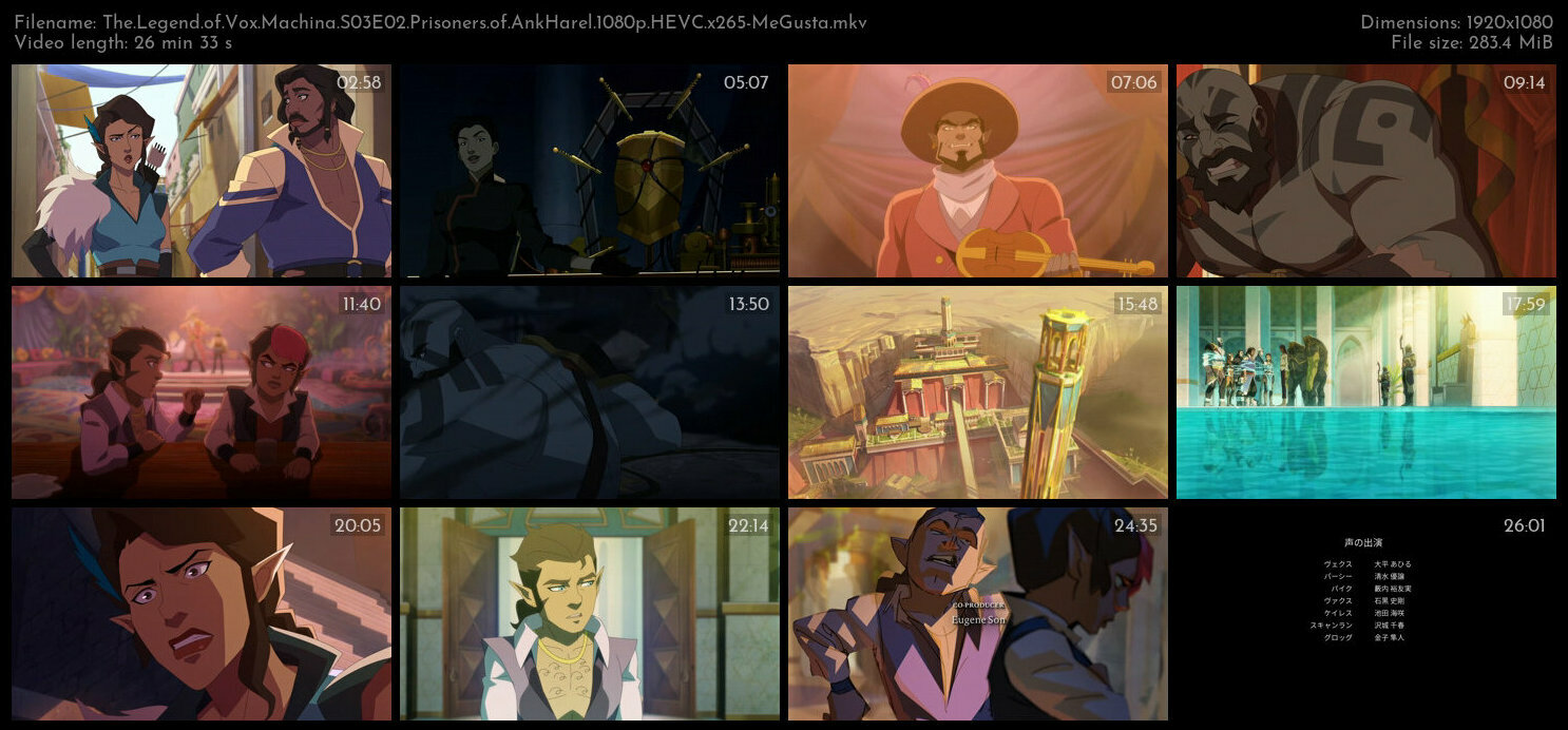 The Legend of Vox Machina S03E02 Prisoners of AnkHarel 1080p HEVC x265 MeGusta TGx