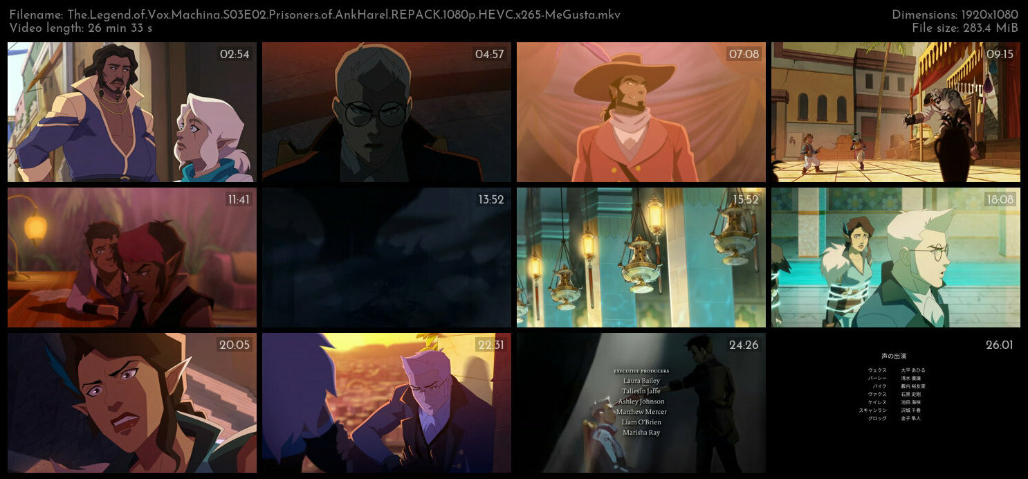 The Legend of Vox Machina S03E02 Prisoners of AnkHarel REPACK 1080p HEVC x265 MeGusta TGx