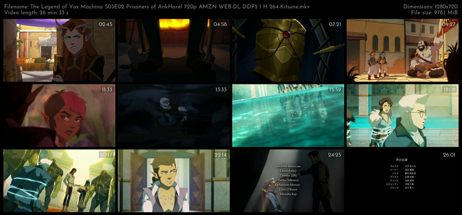 The Legend of Vox Machina S03E02 Prisoners of AnkHarel 720p AMZN WEB DL DDP5 1 H 264 Kitsune TGx