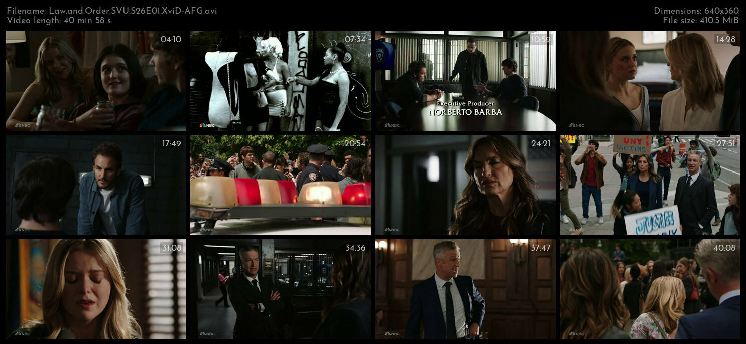 Law and Order SVU S26E01 XviD AFG TGx