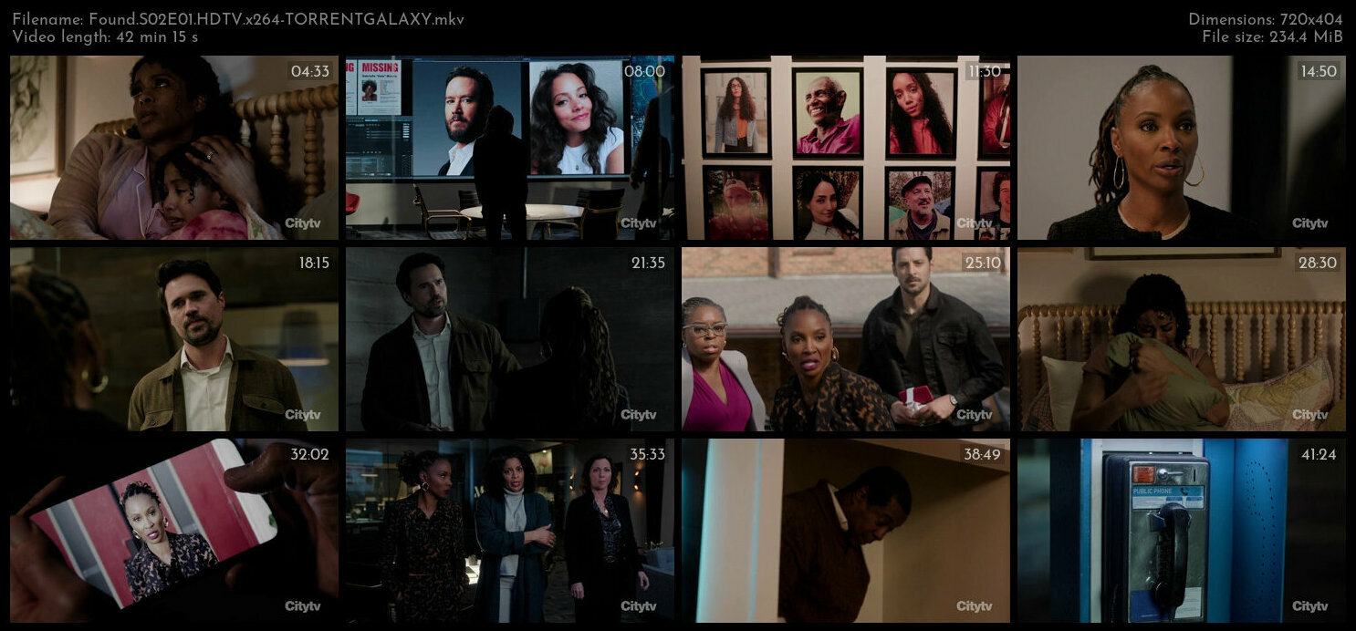 Found S02E01 HDTV x264 TORRENTGALAXY