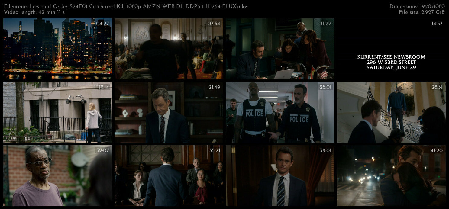 Law and Order S24E01 Catch and Kill 1080p AMZN WEB DL DDP5 1 H 264 FLUX TGx