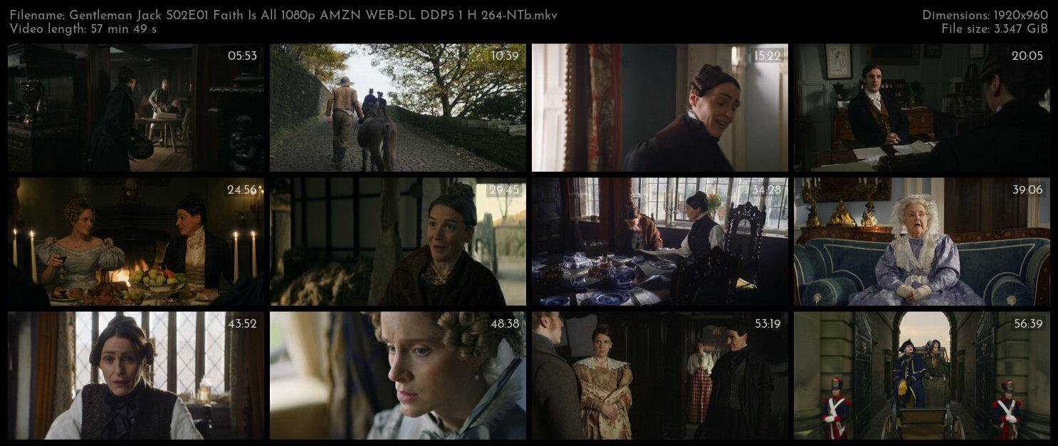 Gentleman Jack S02E01 Faith Is All 1080p AMZN WEB DL DDP5 1 H 264 NTb TGx