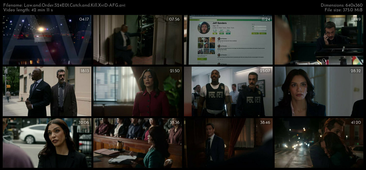 Law and Order S24E01 Catch and Kill XviD AFG TGx