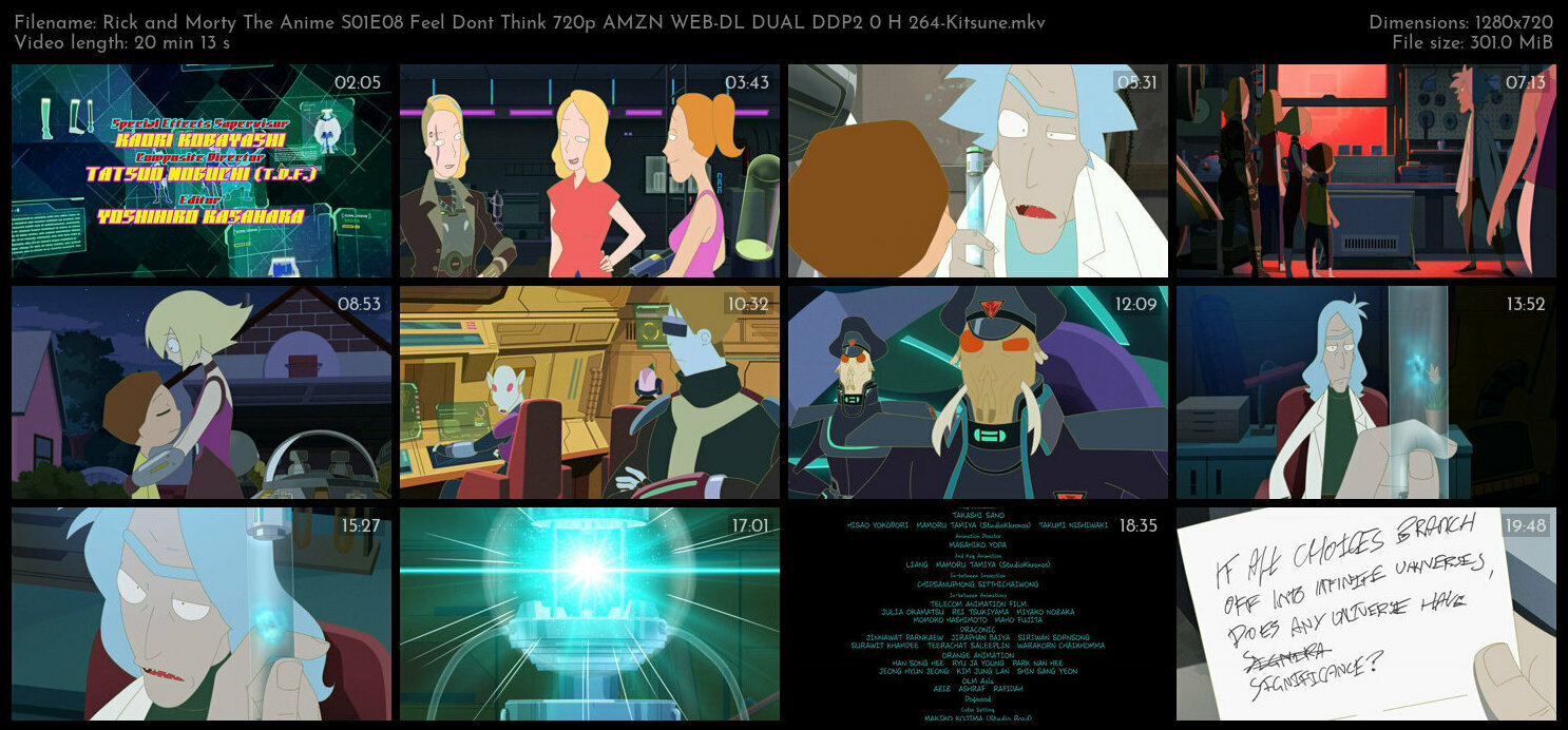 Rick and Morty The Anime S01E08 Feel Dont Think 720p AMZN WEB DL DUAL DDP2 0 H 264 Kitsune TGx