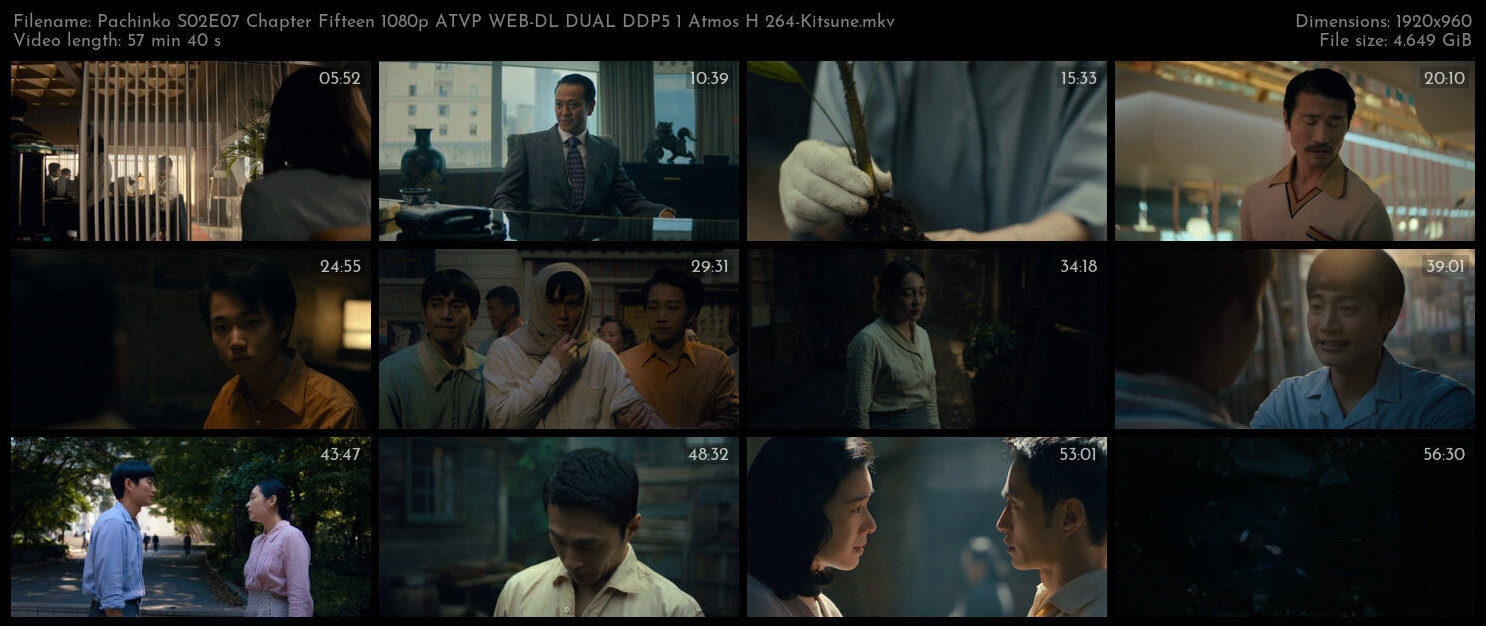 Pachinko S02E07 Chapter Fifteen 1080p ATVP WEB DL DUAL DDP5 1 Atmos H 264 Kitsune TGx