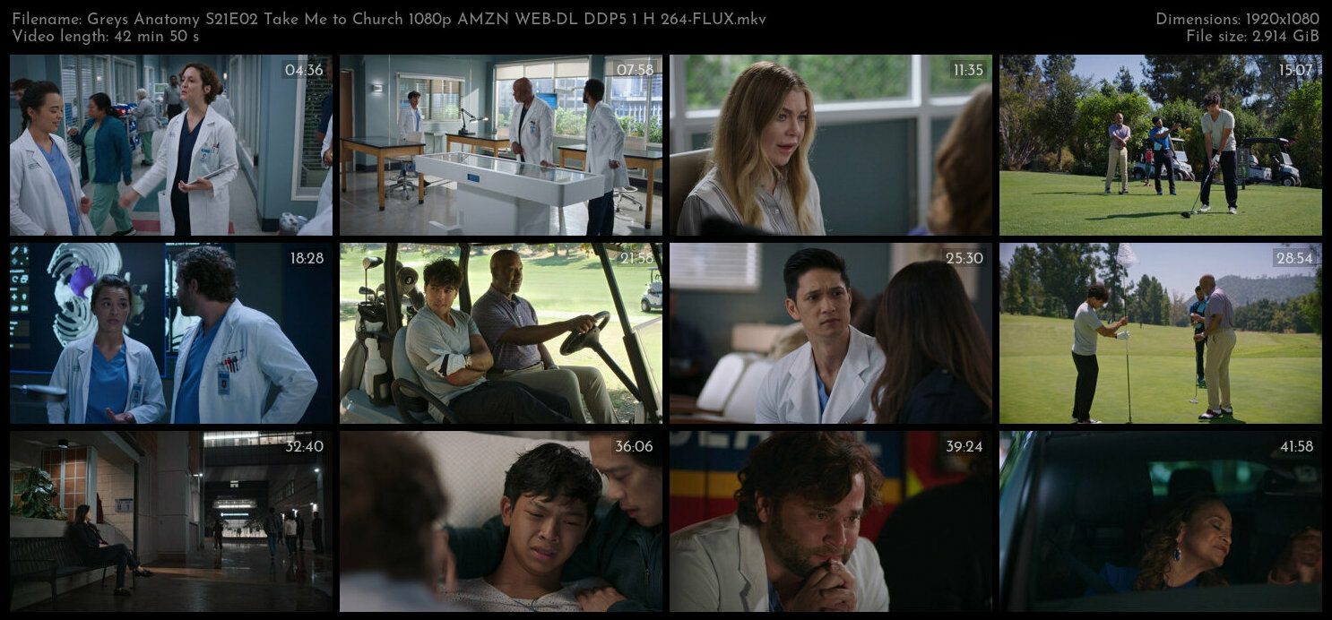 Greys Anatomy S21E02 Take Me to Church 1080p AMZN WEB DL DDP5 1 H 264 FLUX TGx