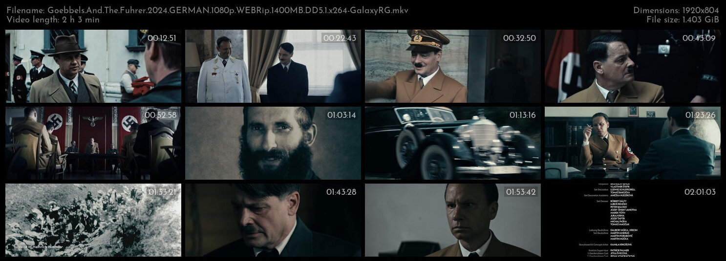 Goebbels And The Fuhrer 2024 GERMAN 1080p WEBRip 1400MB DD5 1 x264 GalaxyRG