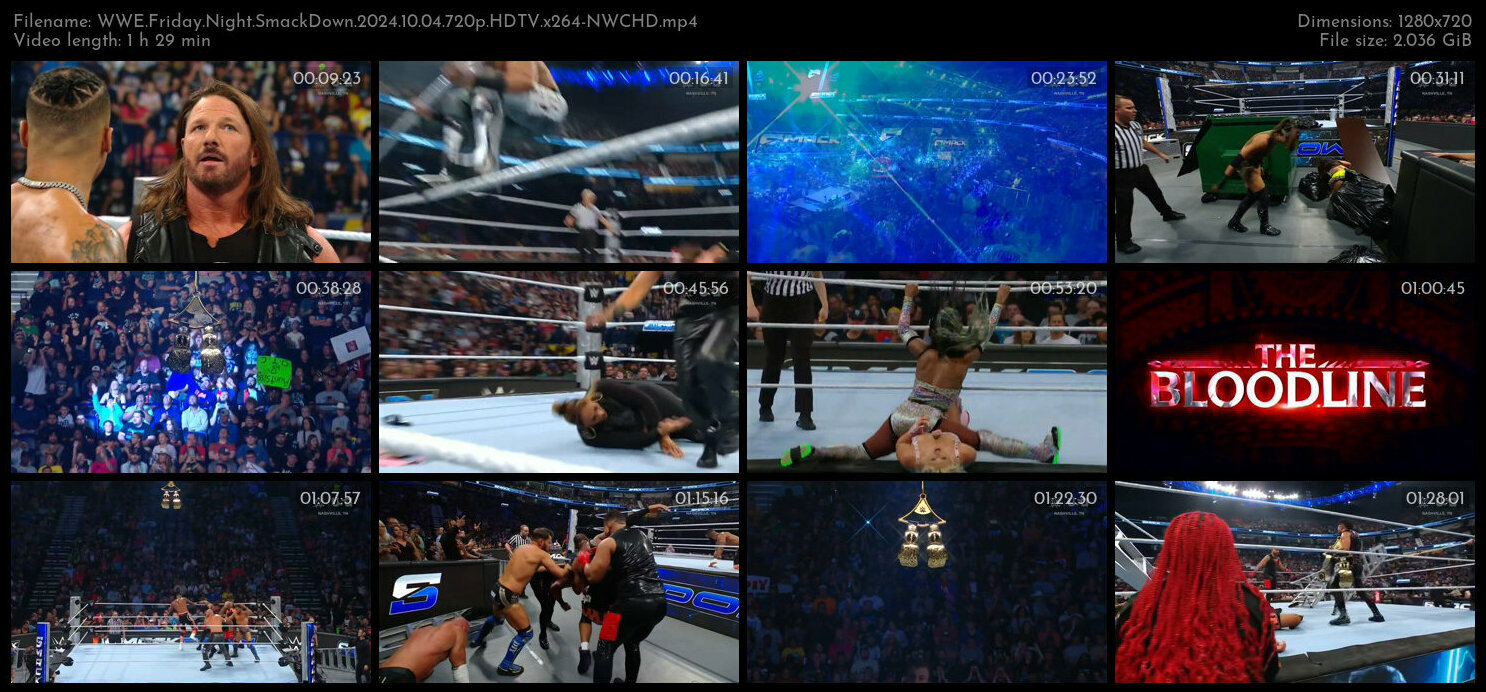 WWE Friday Night SmackDown 2024 10 04 720p HDTV x264 NWCHD TGx