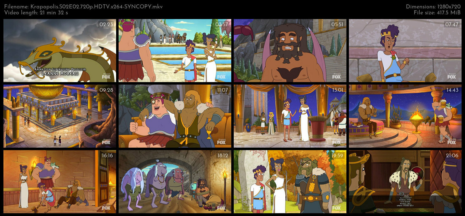 Krapopolis S02E02 720p HDTV x264 SYNCOPY TGx