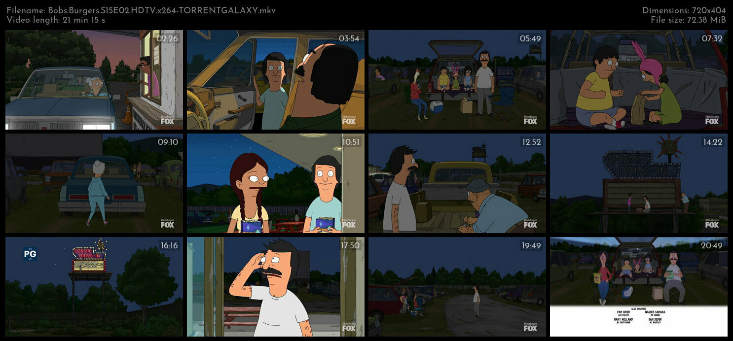 Bobs Burgers S15E02 HDTV x264 TORRENTGALAXY