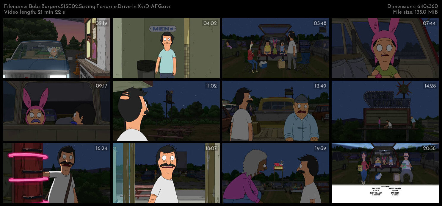 Bobs Burgers S15E02 Saving Favorite Drive In XviD AFG TGx