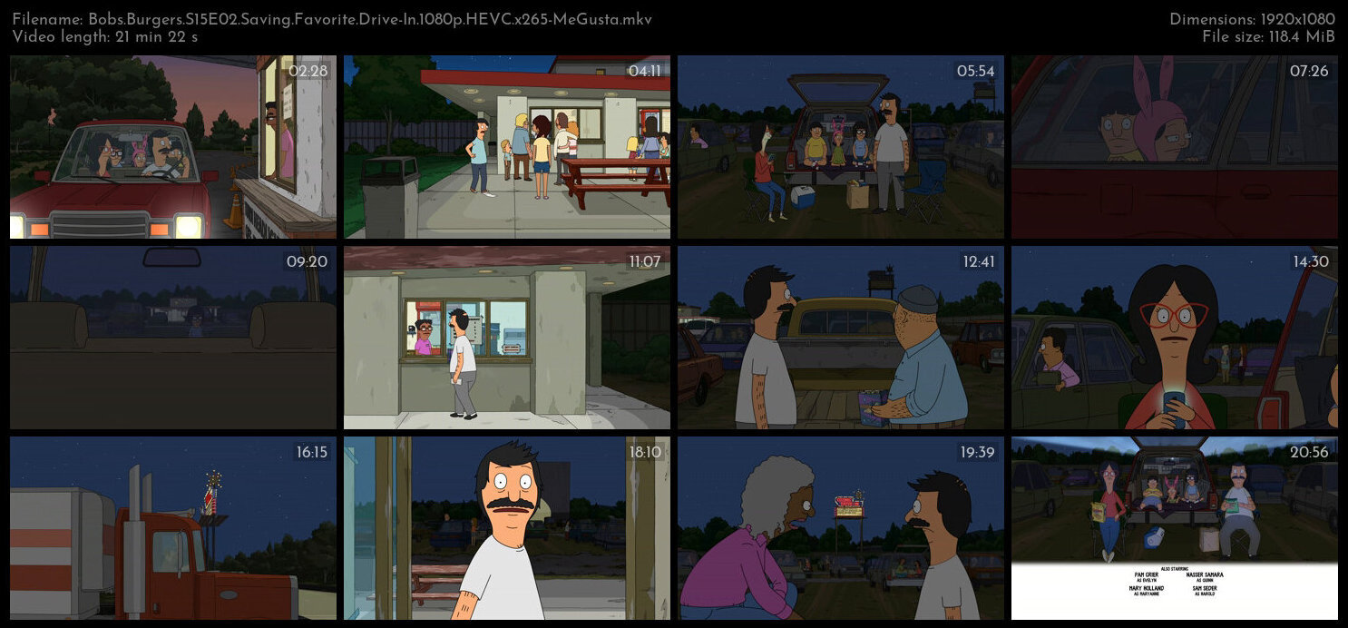 Bobs Burgers S15E02 Saving Favorite Drive In 1080p HEVC x265 MeGusta TGx