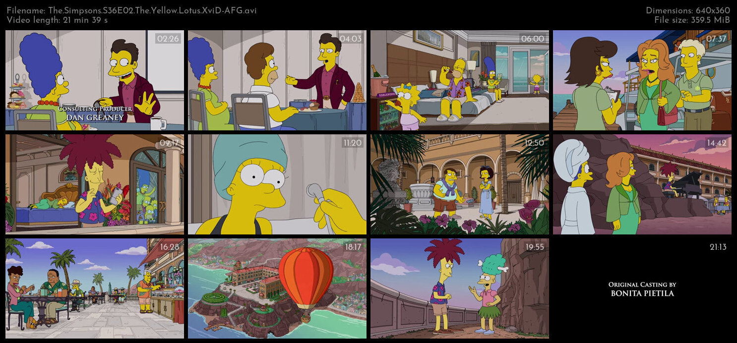 The Simpsons S36E02 The Yellow Lotus XviD AFG TGx