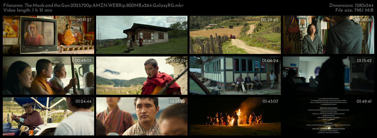 The Monk and the Gun 2023 720p AMZN WEBRip 800MB x264 GalaxyRG