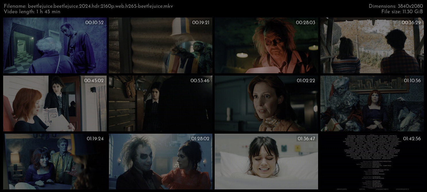 Beetlejuice Beetlejuice 2024 HDR 2160p WEB H265 BEETLEJUICE TGx