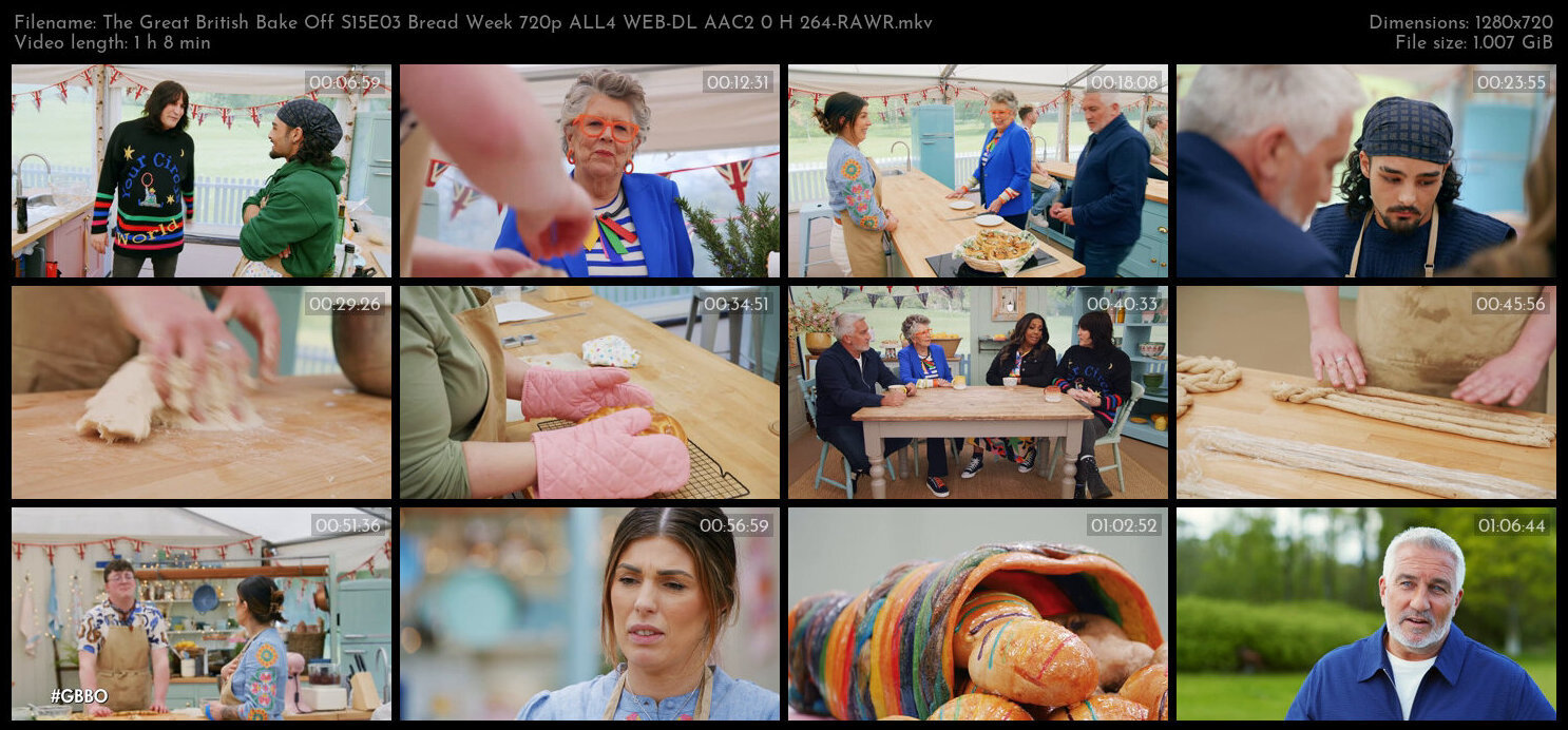 The Great British Bake Off S15E03 Bread Week 720p ALL4 WEB DL AAC2 0 H 264 RAWR TGx