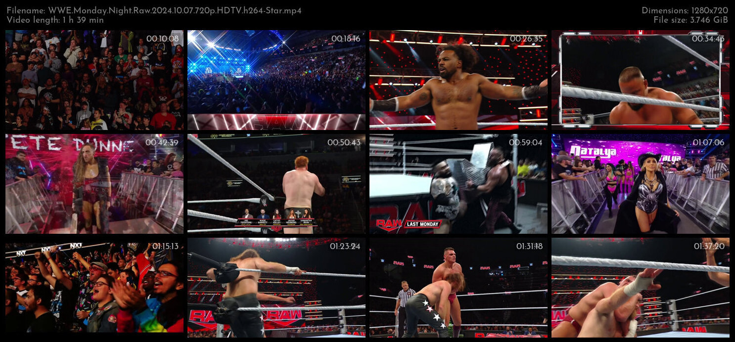 WWE Monday Night Raw 2024 10 07 720p HDTV h264 Star TGx