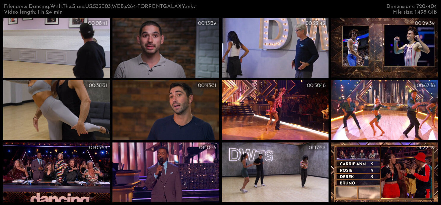 Dancing With The Stars US S33E03 WEB x264 TORRENTGALAXY