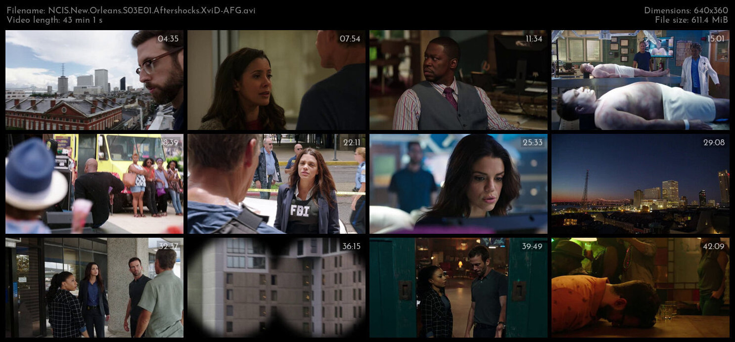 NCIS New Orleans S03E01 Aftershocks XviD AFG TGx