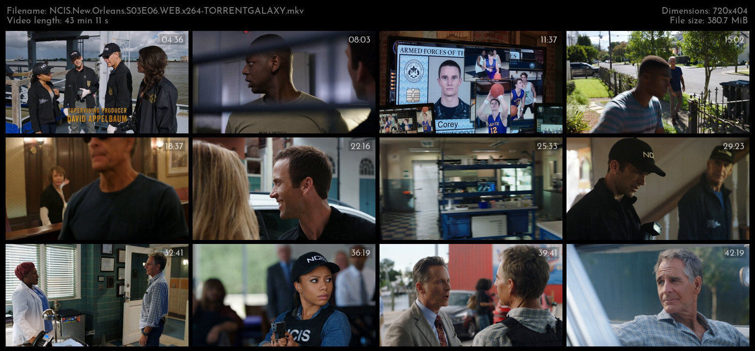 NCIS New Orleans S03E06 WEB x264 TORRENTGALAXY