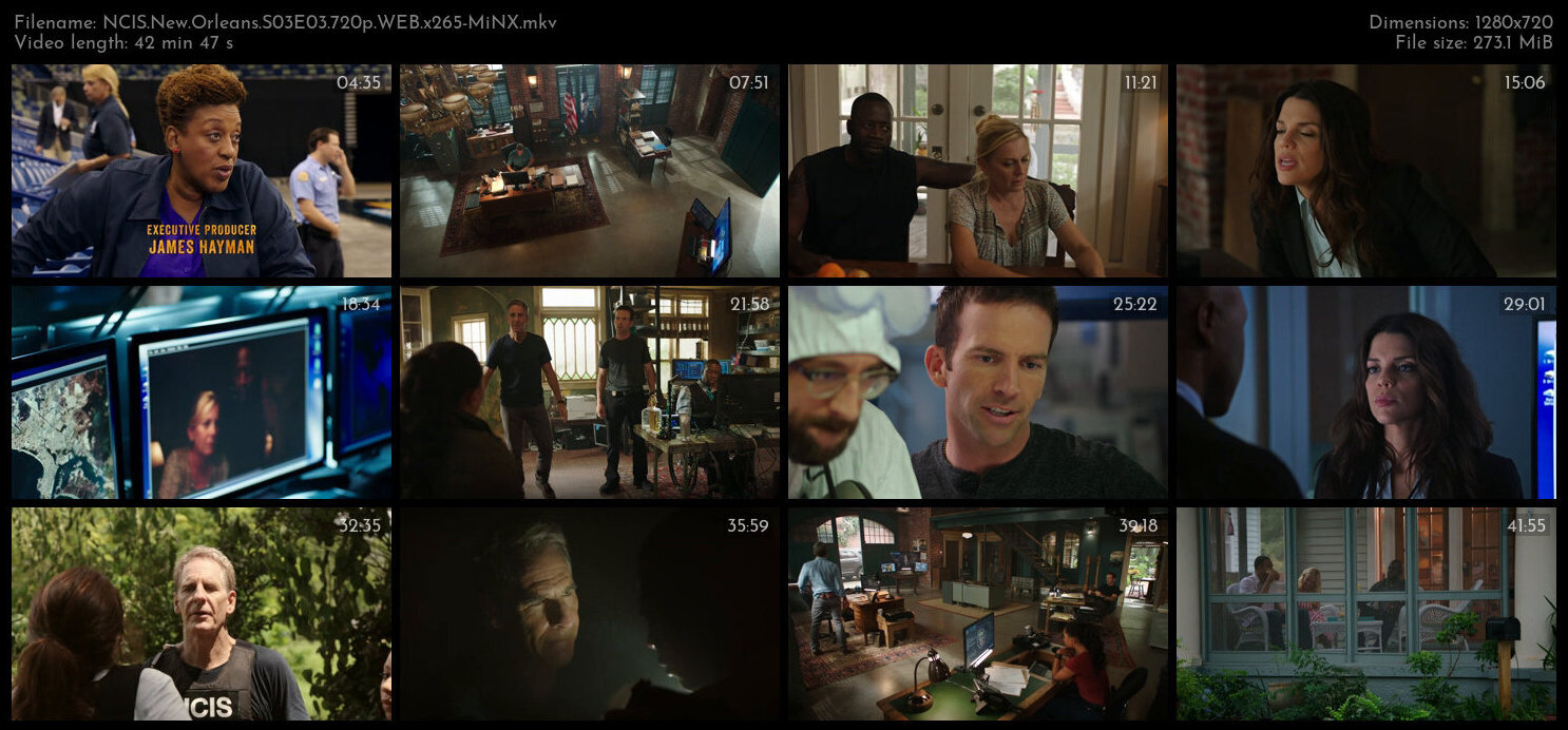 NCIS New Orleans S03E03 720p WEB x265 MiNX TGx