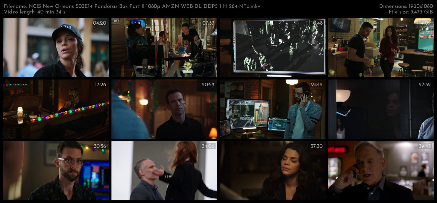 NCIS New Orleans S03E14 Pandoras Box Part II 1080p AMZN WEB DL DDP5 1 H 264 NTb TGx