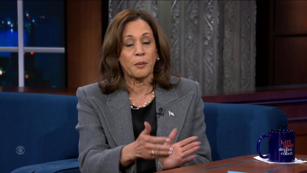 Stephen Colbert 2024 10 08 Vice President Kamala Harris 720p WEB h264 JOAN TGx