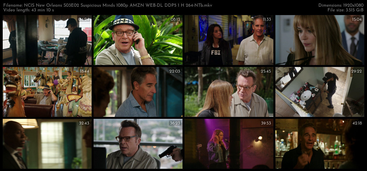 NCIS New Orleans S03E02 Suspicious Minds 1080p AMZN WEB DL DDP5 1 H 264 NTb TGx